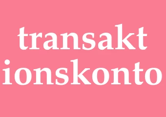 Synonym transaktionskonto