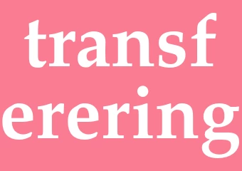 Synonym transferering