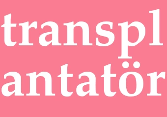 Synonym transplantatör