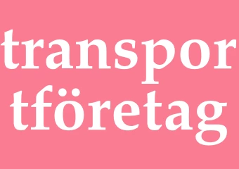 Synonym transportföretag