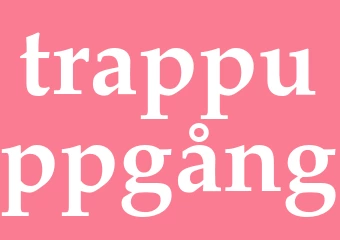 Synonym trappuppgång