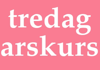 Synonym tredagarskurs