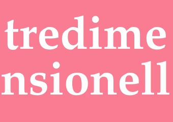 Synonym tredimensionell