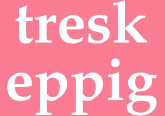 Synonym treskeppig