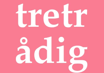 Synonym tretrådig