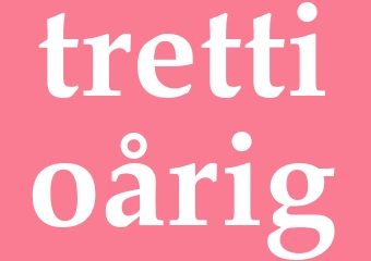 Synonym trettioårig