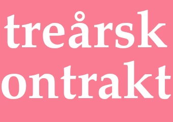 Synonym treårskontrakt