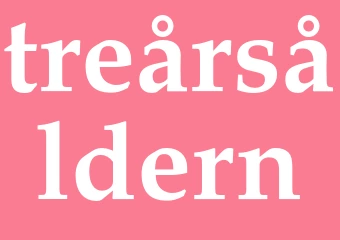 Synonym treårsåldern