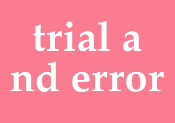 Synonym trial-and-error