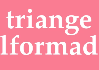 Synonym triangelformad