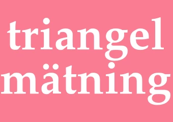Synonym triangelmätning