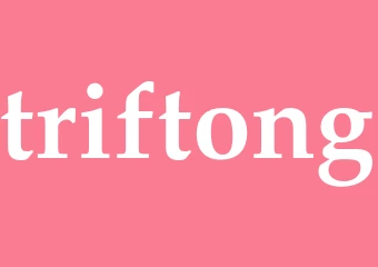 Synonym triftong