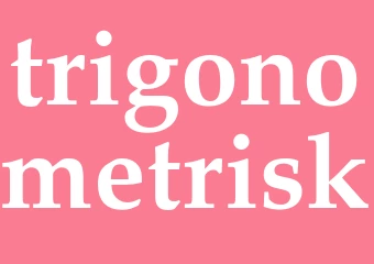 Synonym trigonometrisk