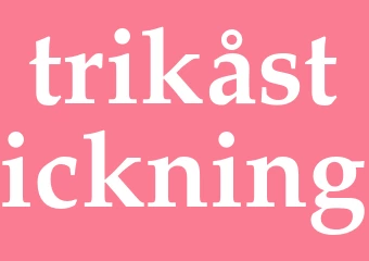 Synonym trikåstickning