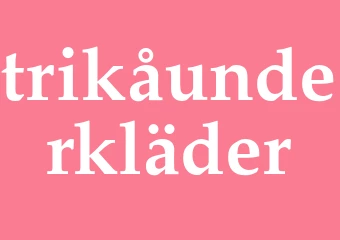 Synonym trikåunderkläder