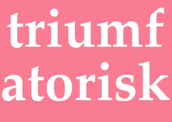 Synonym triumfatorisk