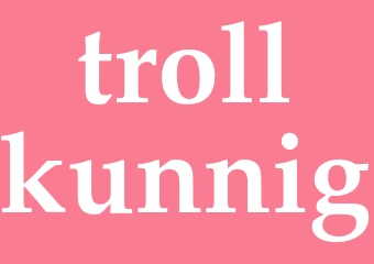 Synonym trollkunnig