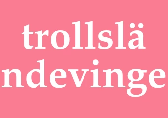 Synonym trollsländevinge