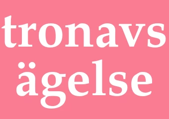 Synonym tronavsägelse
