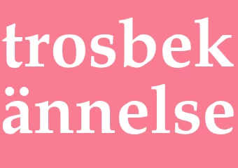Synonym trosbekännelse