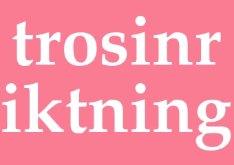 Synonym trosinriktning