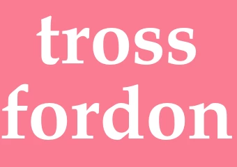 Synonym trossfordon