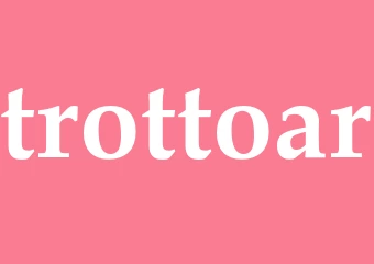Synonym trottoar