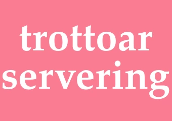 Synonym trottoarservering