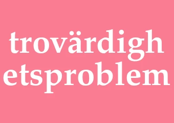 Synonym trovärdighetsproblem