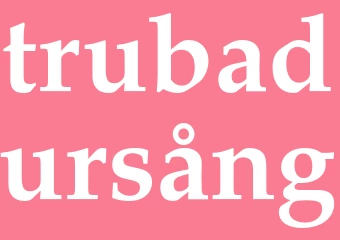 Synonym trubadursång