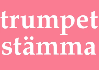 Synonym trumpetstämma