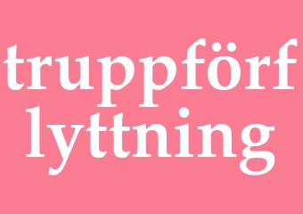 Synonym truppförflyttning