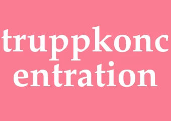 Synonym truppkoncentration