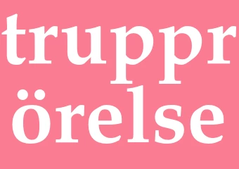Synonym trupprörelse