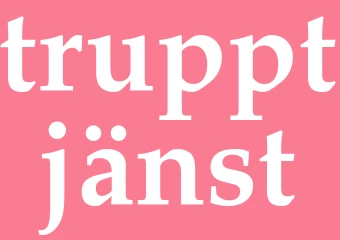 Synonym trupptjänst