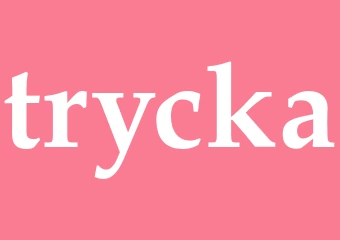 Synonym trycka