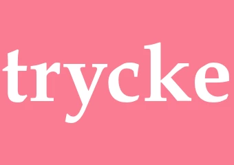 Synonym trycke