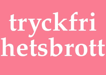 Synonym tryckfrihetsbrott