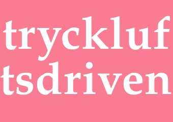Synonym tryckluftsdriven