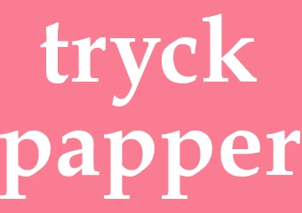 Synonym tryckpapper