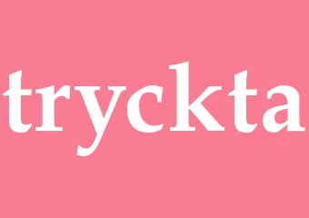 Synonym tryckta