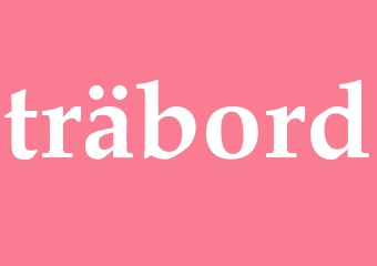 Synonym träbord