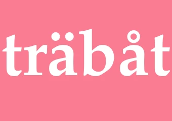 Synonym träbåt