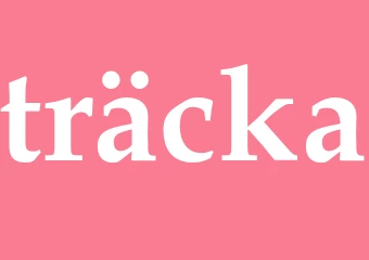 Synonym träcka