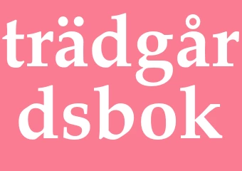 Synonym trädgårdsbok