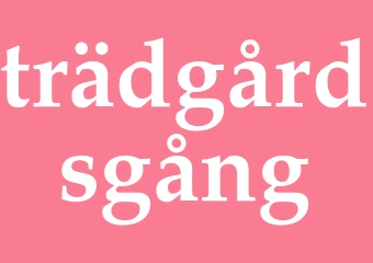 Synonym trädgårdsgång