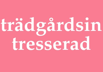 Synonym trädgårdsintresserad