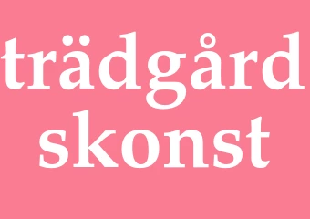 Synonym trädgårdskonst