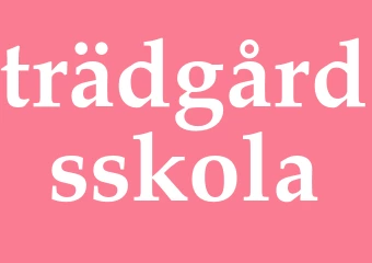 Synonym trädgårdsskola