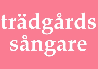 Synonym trädgårdssångare